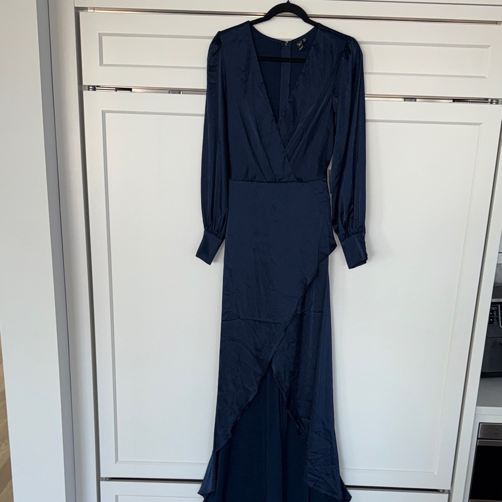 Windsor Midnight Blue Long Sleeve Dress